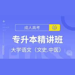 2026年成人高考专升本《大学语文（文史、中医)》 教材精讲班
