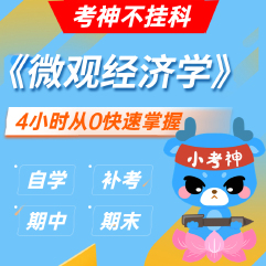 《微观经济学》4小时不挂科【小考神】