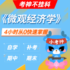 《微观经济学》4小时不挂科【小考神】
