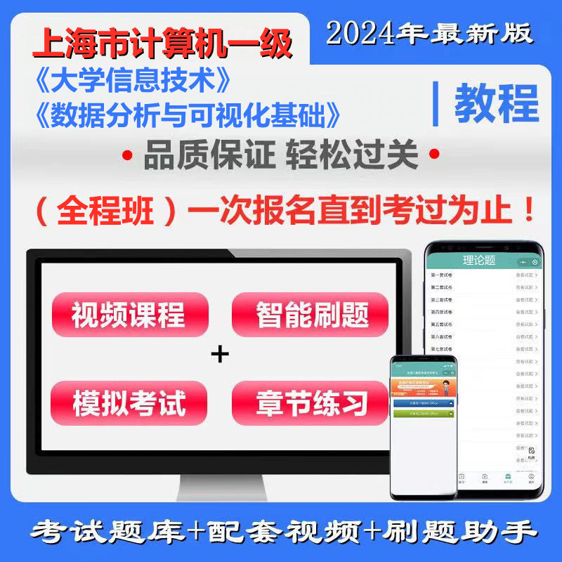 上海市高校CCT一级《大学信息技术＋数据分析与可视化基础》全程班