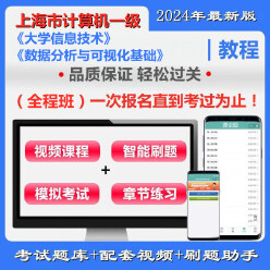 上海市高校CCT一级《大学信息技术＋数据分析与可视化基础》全程班