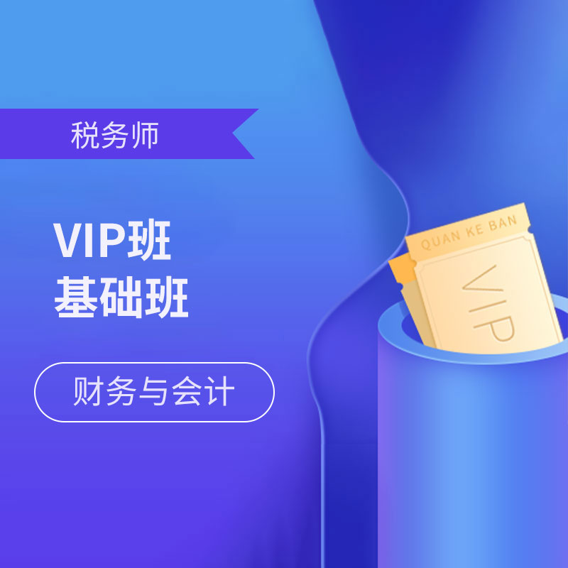 2024年税务师职业资格考试《财务与会计》VIP班/基础班