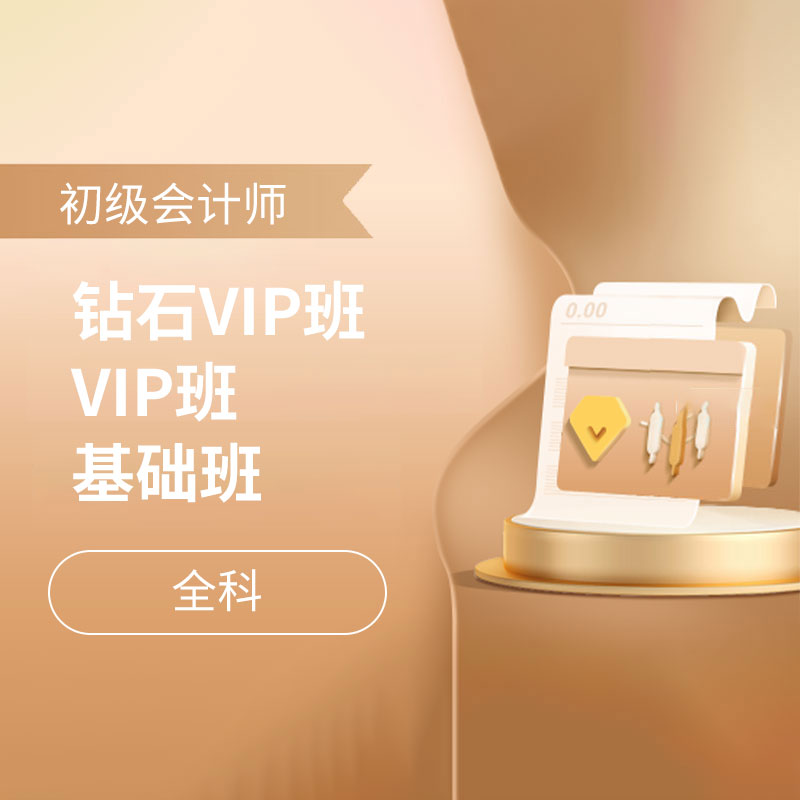 2025年初级会计师考试（初级会计实务+经济法基础）钻石VIP班/VIP班/基础班