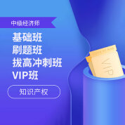 2025年经济师《知识产权专业知识和实务（中级）》基础班/刷题班/拔高冲刺班/VIP班