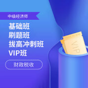 2025年經(jīng)濟師《財政稅收專業(yè)知識和實務(wù)（中級）》基礎(chǔ)班/刷題班/拔高沖刺班/VIP班