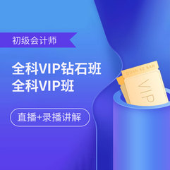 2026年初级会计师考试（初级会计实务+经济法基础）钻石VIP班/VIP班
