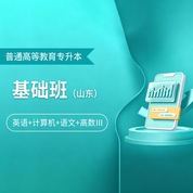 2027年山东省普通高校专升本考试（英语+计算机+语文+高数Ⅲ）基础班