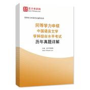 同等学力申硕《中国语言文学学科综合水平考试》历年真题AI讲解