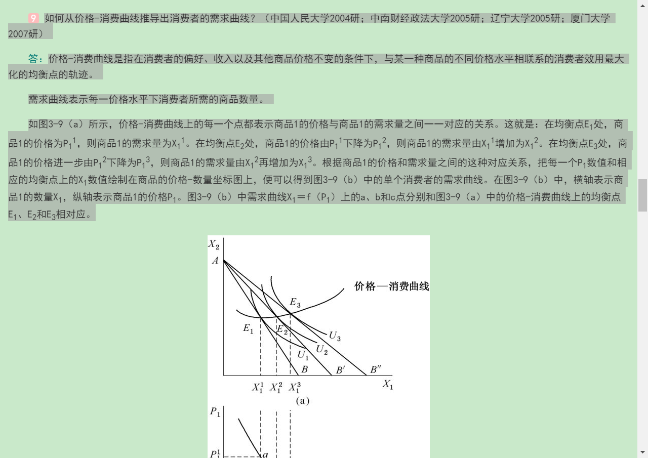 高鸿业《西方经济学(微观部分)》(第7版)名校考研真题详解