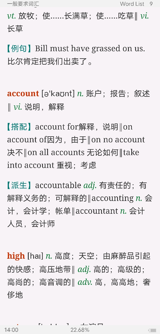 全国大学生英语竞赛必背词汇8000