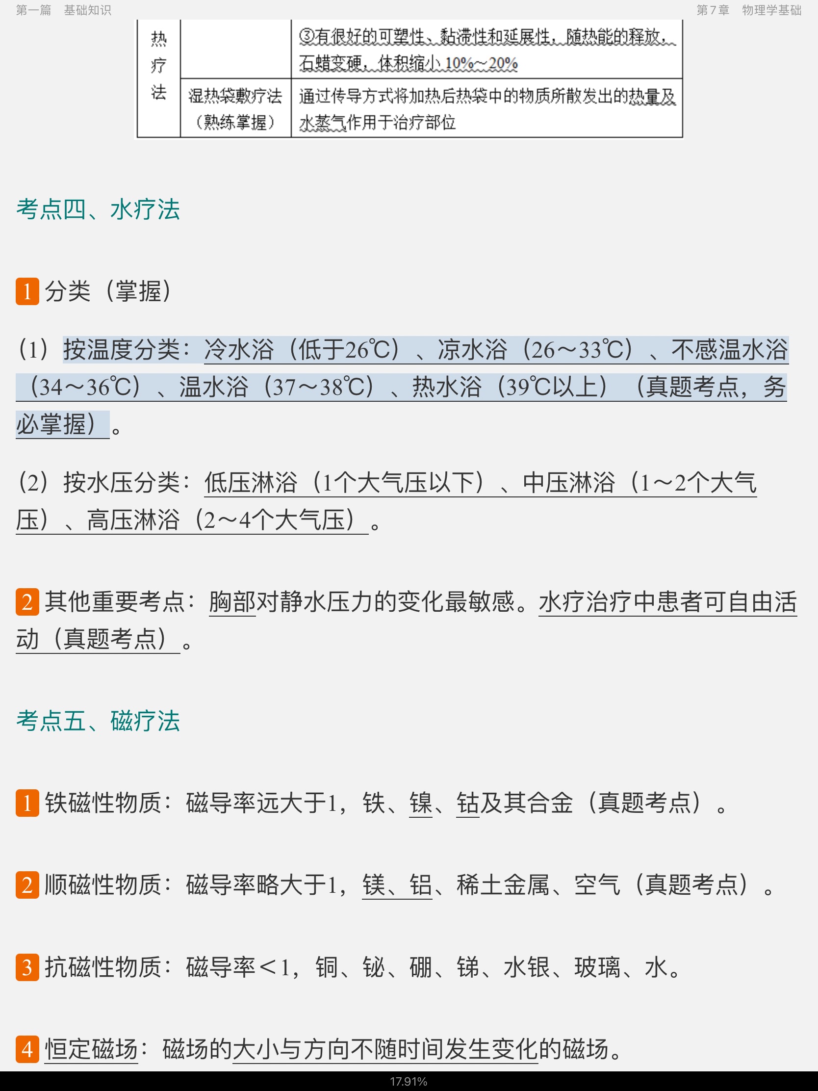 2022年康复医学治疗技术(士)考试考点手册
