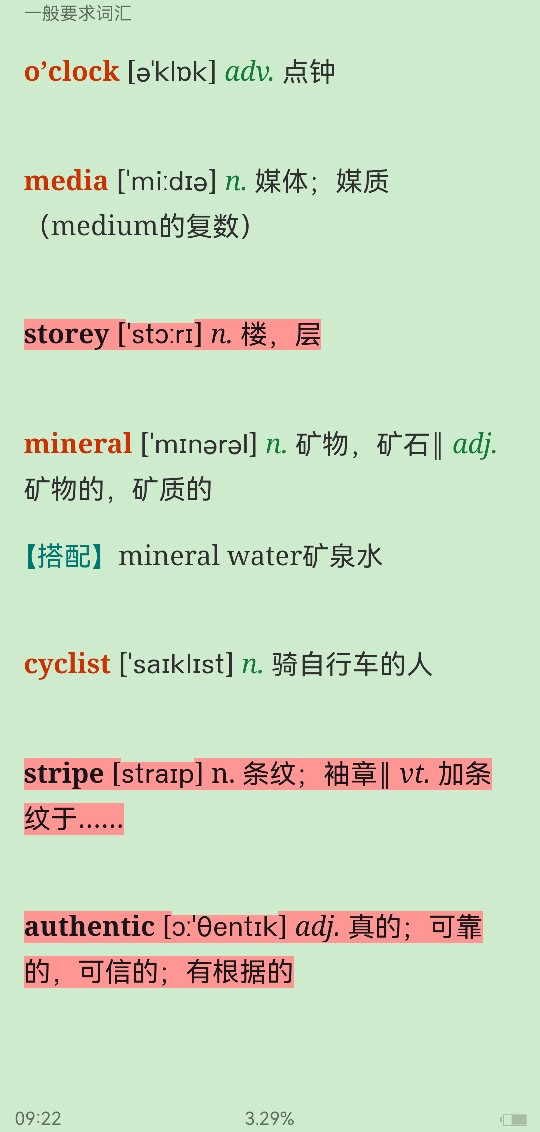 全国大学生英语竞赛必背词汇8000