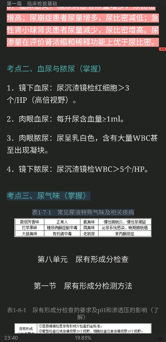 2022年临床医学检验学中级职称考试考点手册