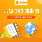 2025年大學英語六級考試1對1定制版